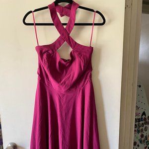 Unique Vintage Halter Rita Flare Dress